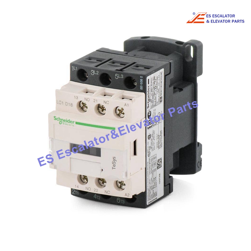 LC1D18M7 Elevator Contactor 3P(3NO) AC-3 <=440V 18A 220VAC Use For Schneider