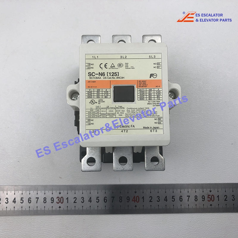 SC-N6 Elevator Contactor 100-127V 50/60HZ 100-120VDC Use For Fuji
