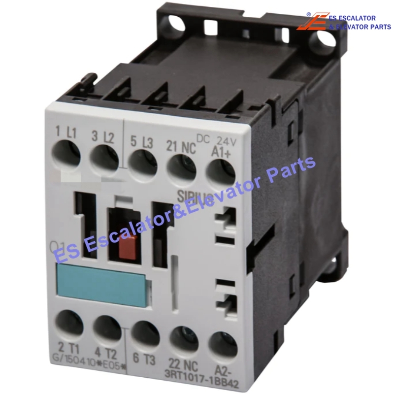 3RT1017-1BB42 Elevator Power Contactor 12A 5.5Kw 400V 24Vdc Use For Siemens
