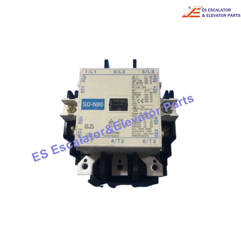 SD-N80 Elevator Contactor 120-125Vdc Use For Mitsubishi
