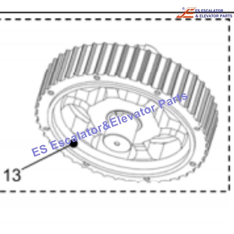 GBA494MY1 Escalator Shaft With Idle Pully Use For Otis
